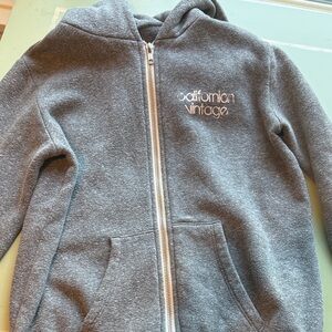 Californian Vintage size 12 graffiti gray hoodie